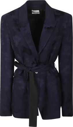 Forte_Forte Blazer - Dames - Blazers - Blauw - XL - Jassen