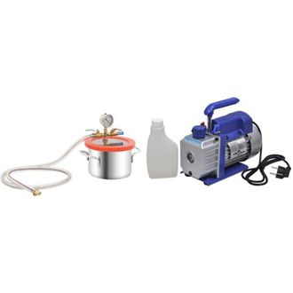 vidaXL Furniture Limited - C&aacute;mara De Vac&iacute;o Con Bomba De Una Etapa 3,7 L