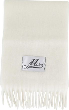 Marni Alpaca Franje Sjaal - Dames - Wintersjaals - Beige - ONE Size - Accessoires