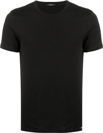 Tom Ford T-Shirt Intima In Jersey Con Etichetta Logo-Uomo