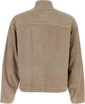 Emporio Armani Mens Jacket Beige Ovine Leather