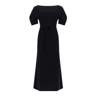 Christophe Lemaire Maxi Dresses, female, Black, Size: M Off-Shoulder Dress
