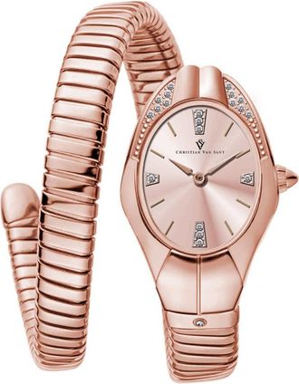 Christian Van Sant Naga Rose Gold-tone Dial Ladies Watch CV0889