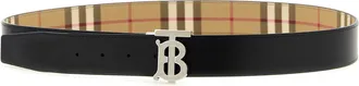 Burberry Vintage Check Reversible Belt - Beige