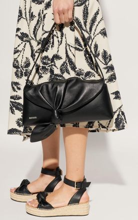 Rotate Leather Shoulder Bag, Womens, Black