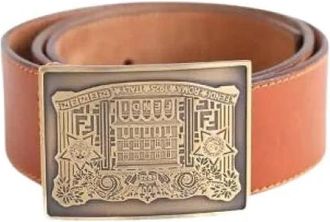 Fendi Pre-owned Leren Riem - Dames - Vintage Accessoires - Bruin - ONE Size - Leer - Vintage
