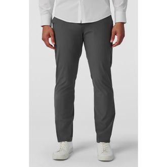 Mizzen+Main Helmsman Athletic Fit Performance Chinos in Pewter at Nordstrom, Size 32 X 32