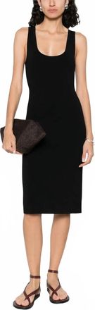 Toteme Short Tank Midi Dress In Black