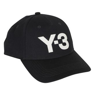 Yohji Yamamoto Logo Cap - Heren - Petten - Zwart - ONE Size - Katoen - Accessoires