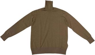Fay Top met Hoge Hals en Lange Mouwen - Dames - Coltruien - Beige - XL - Truien & Vesten
