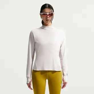 Nike Womens ACG Trail UV Hooded Mid Layer White XXL