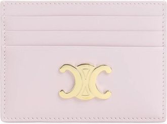 Celine Wallets & Cardholders, female, Pink, Size: ONE SIZE Triomphe Card Holder