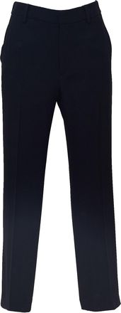 N&deg;21 Tailored Black Trousers with Mid-Rise Elastic Waistband