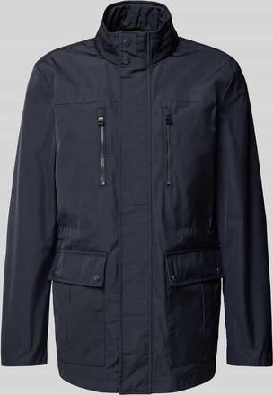 Geox Jacke mit Stehkragen in Marine, Gr&ouml;&szlig;e 56