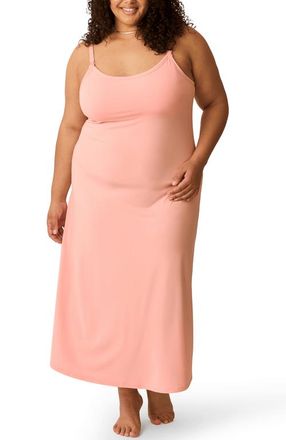 Kindred Bravely The Sunday Maternity & Nursing Maxi Dress in Sunset Pink at Nordstrom, Size X-Large