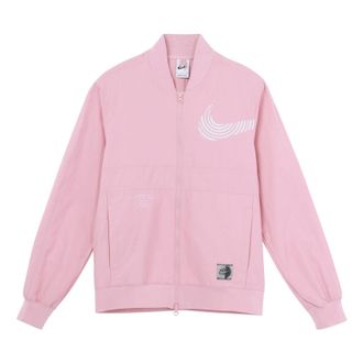 Nike Mens Nike Sportswear Athleisure Casual Sports Woven Jacket Autumn Pink Red DM7900-603