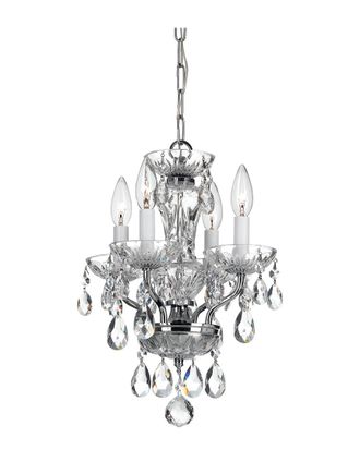 Crystorama 4-Light Traditional Crystal Chandelier Swarovski Spectra Crystal