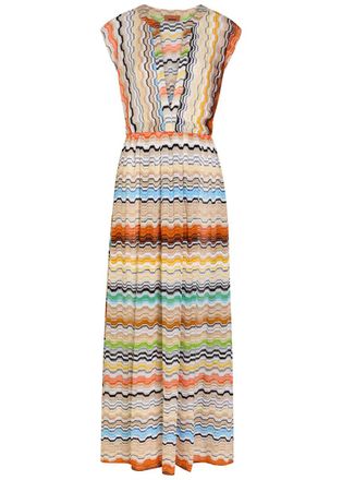 Missoni Zigzag Fine-knit Maxi Cover-up Dress - Multicoloured - 38 (UK6 / XS)