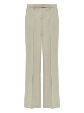 The Attico pressed-crease trousers - Beige
