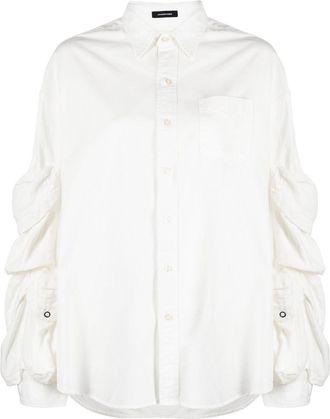 R13 cargo pockets shirt - women - Cotton - S - White
