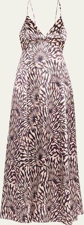 Ulla Johnson Oriana Sleeveless Open-Back Satin Dress