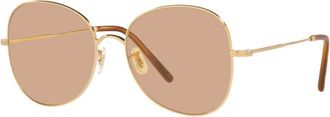 Oliver Peoples Womens Sunglasses Brushed Gold 56mm Sunglasses