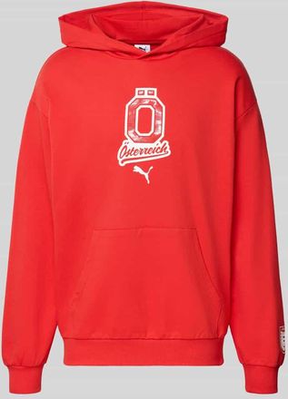 Puma Relaxed Fit Hoodie mit K&auml;nguru-Tasche in Rot, Gr&ouml;&szlig;e XXL
