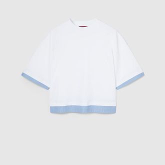 Gucci Soft Jersey T-shirt With Embroidery, White, Ready-to-wear