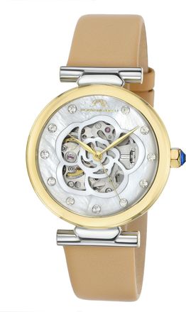 Porsamo Bleu Laura Womens Automatic Watch with Mother of Pearl Dial, 1212CLAL
