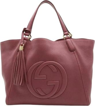 Gucci Pre-owned Tote Bags, female, Pink, Size: ONE SIZE Pre-owned Vintage Tote Bag