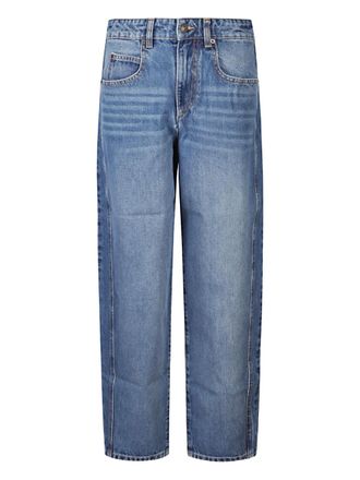 Isabel Marant Oriane seam-detail jeans - women - Cotton - 38 - Blue