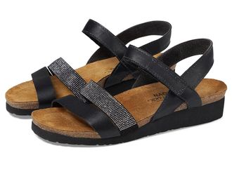 Naot Krista Womens Sandals Black Matte Leather : EU 41 (US Womens 10) M