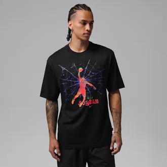 Nike Jordan Mens Jordan Brooklyn Graphic T-Shirt in Black | IU1846-010