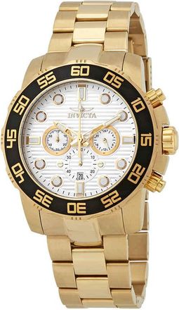 Invicta Pro Diver Chronograph Silver Dial Mens Watch 22229