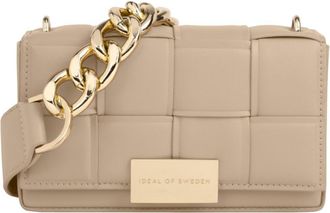 Ideal of sweden Womens Braided Cross Body Bag In Camel