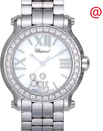 Chopard Happy Sport White Dial Stainless Steel Ladies Watch 278509-3008