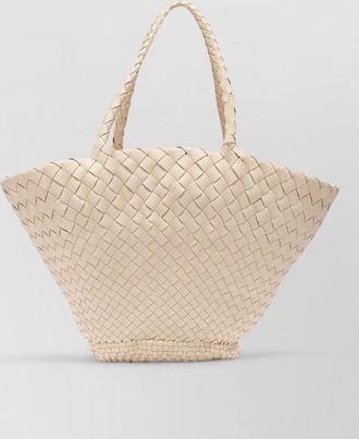 Dragon Diffusion vintage mesh tote leather tote bag