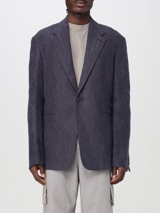 Our Legacy Mens Linen Cotton Relaxed Fit Blazer - Dark Grey - Size EU 48 (Mens)