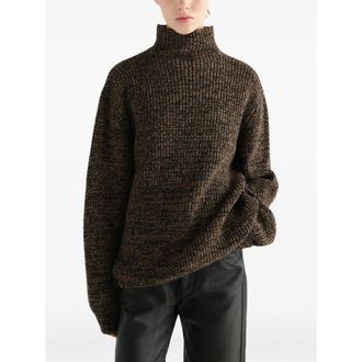 Christophe Lemaire High-neck Sweater In Yak Alpaca