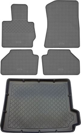 OEM Bmw X3 F25 Suv (5 Puertas) De Noviembre De 2010 A Octubre De 2017. Juego: Alfombrillas De Goma Para Coche + Alfombrilla Para Maletero