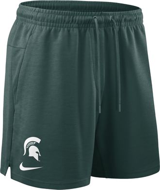 Nike Michigan State Premium Performance Nike Mens Dri-FIT College Shorts in Green | 03EM3EYMST-ERH