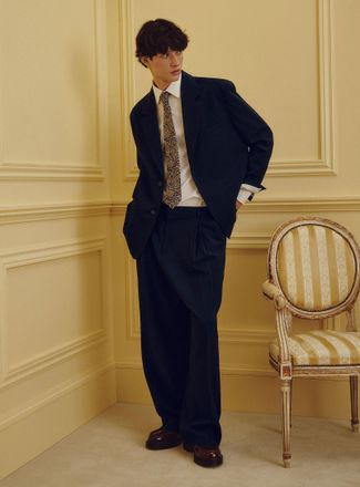 Le 31 Mens Loose pleated comfort-waist pant Imported from Seoul