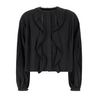 Isabel Marant Dames, Blouses & Shirts, Zwart, Maat: S
