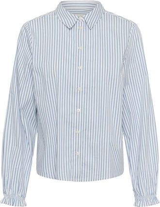 Cream Overhemden, Dames, Blauw, 2Xl, Craya Long Sleeve Shirt