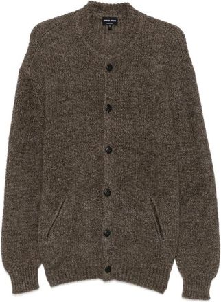 Giorgio Armani Button-up Rib-trimmed Cardigan