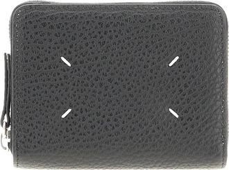 Maison Margiela Portemonnees - Heren - Portefeuilles - Zwart - ONE Size - Leer - Accessoires