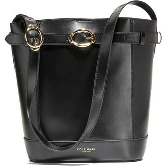 Cole Haan Alexandria Leather Bucket Bag in Black at Nordstrom