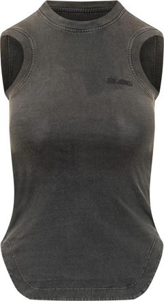 The Attico Logo Tank Top - Dames - Tops zonder mouwen - Zwart - 2XS - Katoen - Tops