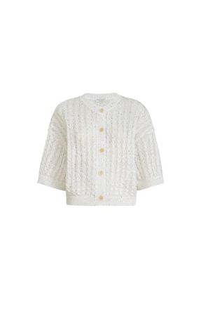 Brunello Cucinelli Dazzling cable cardigan in White at Nordstrom, Size Xx-Large Eu