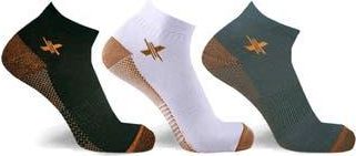 Extreme Fit 3-Pack Copper Infused Ankle Length Compression Socks in Mix at Nordstrom Rack, Size Large/x-Large